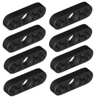 LEGO Flat Beam 1x3 čierna (6632/65123/6331723) x8