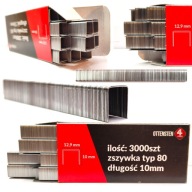 Čalúnické sponky 10 mm pre zošívačku TYP80 / GA21 / 380, pozinkované 3 000 PLN