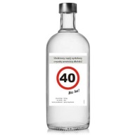 narodeninové etikety na ALCOHOL vodka 40. narodeniny