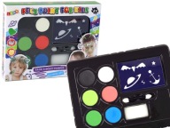Súprava na líčenie pre deti DIY šablóny na maľovanie na tvár