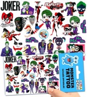 UMÝVAJÚCE DOČASNÉ TETOVANIE PRE DETI DETSKÝ JOKER ORIGINÁLNE DIZAJNY
