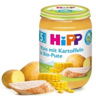 HiPP BIO kukurica so zemiakmi Morka + Omega 3