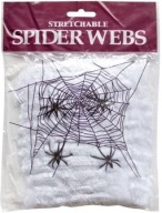 Umelá SPIDER WEB Halloween Biela + 2 PAVÚKY 60g