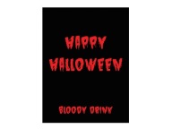 Etikety na vodku Bloody Halloween 9 ks