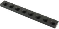 LEGO PLATE 1X8 ČIERNA ČÍSLO 3460