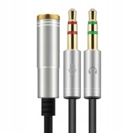 Adaptér na kábel slúchadiel Splitter Jack 3.5 KVALITA
