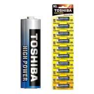 10x alkalické batérie TOSHIBA FINGERS LR6 AA