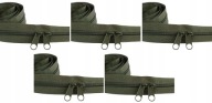 Zips 5 mm špirálový zips metrový khaki OLIVE 5 metrov + 10 zips.