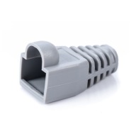 Kryty zástrčky RJ45, 10 ks, sivé