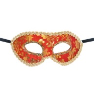 VENICE MASK karnevalové čierne zlaté retro ozdoby