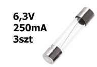 Axiálna žiarovka 6,3V DC 0,25A 31mm 3ks