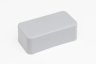 Rovná koncovka pre PVC tyčky 58 mm x 31 mm ŠEDÁ