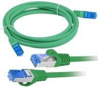 Ethernetový internetový kábel skrútený RJ45 LAN kategória 6A SFTP LSZH 2m zelený