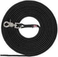 Cvičné vodítko, pre psov, čierne, lano, S–L: 10 m/? 6 mm