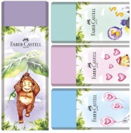 FABER-CASTELL Pastelová guma na mazanie Happy Jungle bez PVC