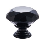 VERA CRYSTAL gombík nábytkový čierny 30mm GLAMOUR