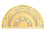 DREVENÝ ZÁKLAD POLOVIČNEJ MANDALY PRE MACRAME MANDALA 20CM