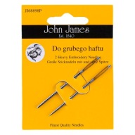 JOHN JAMES pas 2 ks 2415 hrubých vyšívacích ihiel