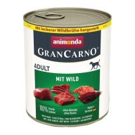 ANIMONDA GranCarno Adult Game Mokré krmivo pre psov, plechovka, 400g