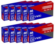 Kancelárske sponky GRAND 369 24/6 10x 1000 ks