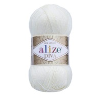 Alize Diva 1055 - perleťová biela