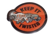 KEEP IT TWISTED NÁLEPKA HARLEY DAVIDSON 5,8 x 5,3 cm