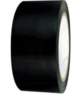 Čierna výstražná vyznačovacia páska 50mm 33m, samolepiaca Budfix