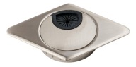 Káblová priechodka Rhombus, priemer 60 mm, brúsená oceľ - KD-60/K AMIX