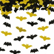 Fóliové konfety Halloween Bats zlatá a čierna