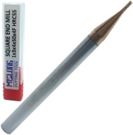 KARBIDOVÁ FRÉZA VHM MTS fi 1mm 55 HRC 4 čepele TEST