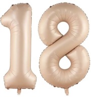 Karamelový 18 miestny balón NUDE béžový BOHO 1m héliový