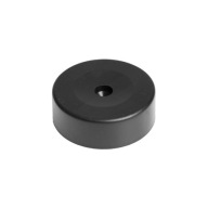 4 x posuvná nábytková noha, čierna, priemer 60 x 20 mm