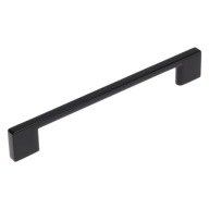 Čierna nábytková úchytka, rozteč 160mm UN73 TECHNO