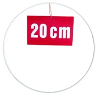 BIELY krúžok/ráfik na lapače snov a makramé, 20 cm