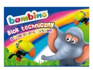 BAMBINO FAREBNÝ TECHNICKÝ BLOK A4 10 LIST