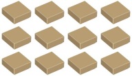 LEGO TILE 3070b 1x1 tmavý piesok (3g) 12 ks.