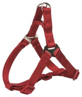 Prémiový postroj One Touch, XS–S: 30–40 cm/10 mm, červený