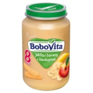 BOBOVITA Dezert Jablká Banány s piškótou 8m+ 190g