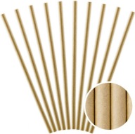 KRAFT papierové slamky neutrálne EKOLOGICKÉ SIMPLE ECO 250 ks sada