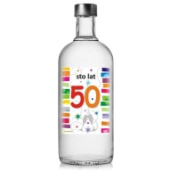 narodeninové etikety k 50. narodeninám ALCOHOL vodka