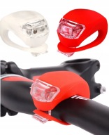 LED BICYKLOVÉ SVETLO LED PREDNÉ ZADNÉ 2 KUSOVÉ NAPÁJANIE