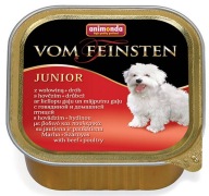 ANIMONDA VOM FEINSTEN JUNIOR hovädzie a hydinové mäso 150g