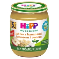 HiPP BIO dezert Jablká, banány, kokos a ovos, 160g