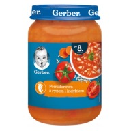 Paradajková večera s ryžou a morkou od 8 mesiacov 190 g Gerber