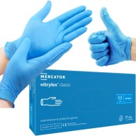 MERCATOR NITRYLEX CLASSIC rukavice bez púdru, veľkosť M, modré, 100 ks.