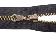Kovový zips na bundu 85 cm, 5 oxyda
