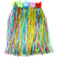 HAWAJSKÁ aloha sukňa FAREBNÝ mix RAINBOW