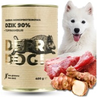 Deer Dog DIVIAC S topinamburom mokré krmivo pre psov, 400 G plechovka, 90% MÄSO