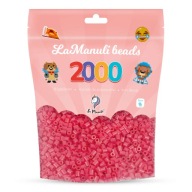 Nažehľovacie korálky 2000 SVETLO ČERVENÁ Náhradná sada korálok La Manuli