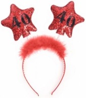 BANDBAND 40. 40. narodeniny Gadget Red with Stars Party